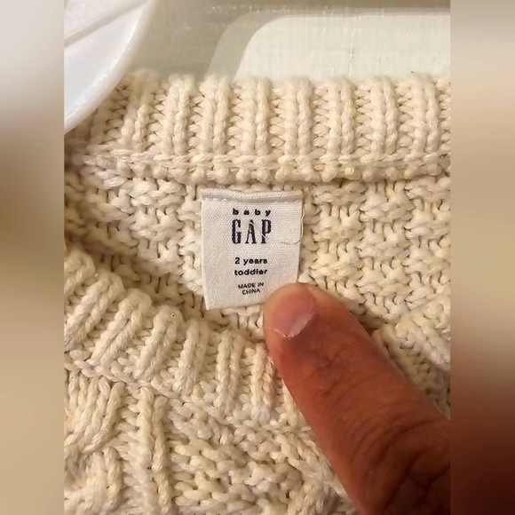 Baby Gap Girl's Chunky Knit Sweater Dress Size 2Years Toddler - Picture 3 of 3